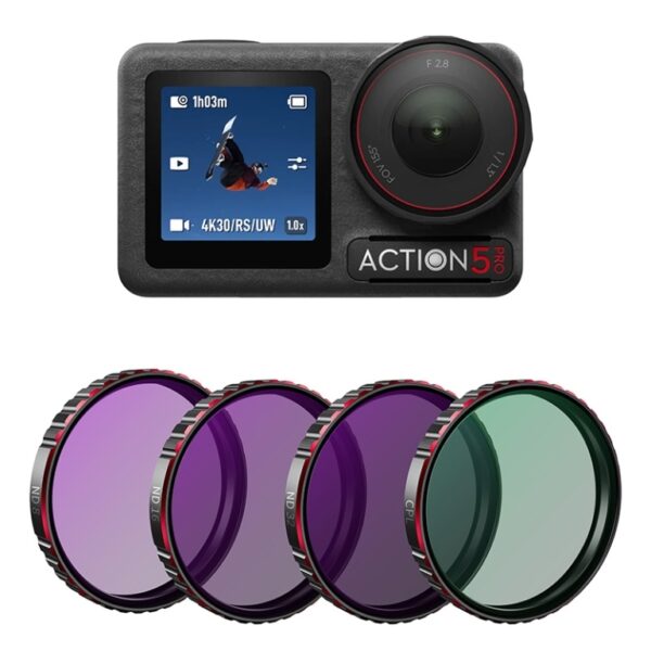 AUTHORIZED CPL+ND Filter Set 4-Pack For DJI Action Series